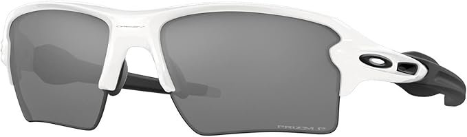 Oakley OO9188 Sunglasses Bundle: OO 9188 FLAK 2.0 XL 918881 Polished White and Medium Black leash Accessory kit