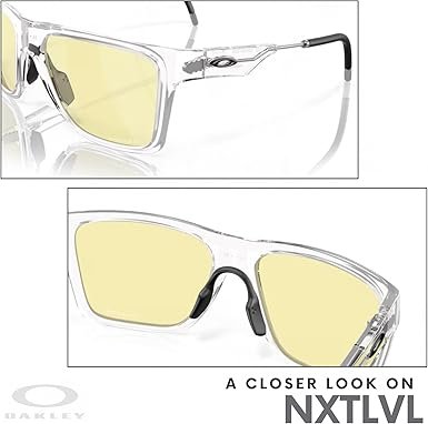 Oakley NXTLVL OO9249 Gaming Collection Rectangle Blue Light Blocking Glasses for Men Leash + Designer iWear Kit - Image 4