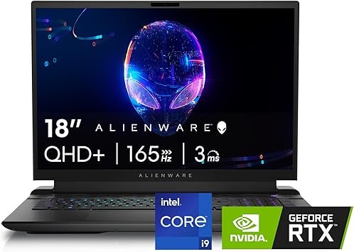Alienware M18 R2 Gaming Laptop - 18 QHD+ 165Hz 3ms Display, Intel Core i9-14900HX, 32GB DDR5 RAM, 1TB SSD, NVIDIA GeForce RTX 4080 12 GB GDDR6, Windows 11 Home, Onsite Service - Dark Metallic Moon - Image 2