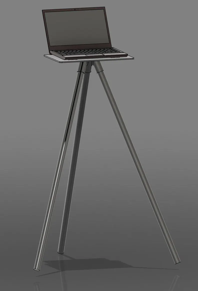 Tablet or Laptop Stand - Indoor cyling stand for Zwift Rouvy Indievelo MyWhoosh Kinomap fulgaz veloreality etc. 3D Files and Template. - Image 4