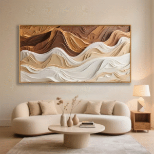 Large Abstract Mountain Oil Painting 3D Textured Canvas Art Modern Living Room Wall Decor Custom Heavy Texture Oil Painting Unique Gift Idea