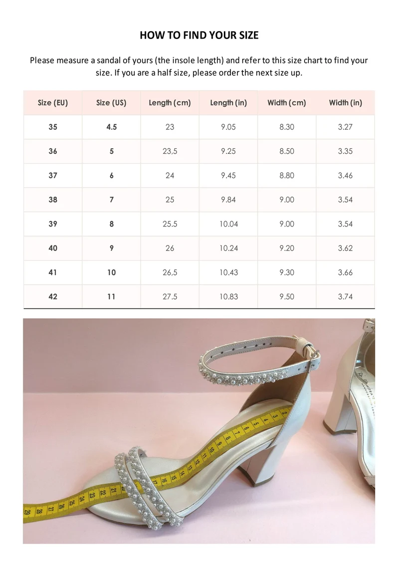 block heel wedding shoes, bridal sandals, white shoes for bride, pearl shoes women, white wedding shoes, handmade shoes, Cindy - Image 3