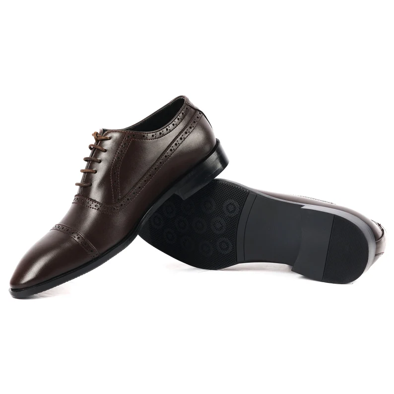 Genuine Leather Handmade Oxford Shoes Men - Sereno - VV226 Genuine Leather Shoes: Soft, Durable, and Stylish - Image 4