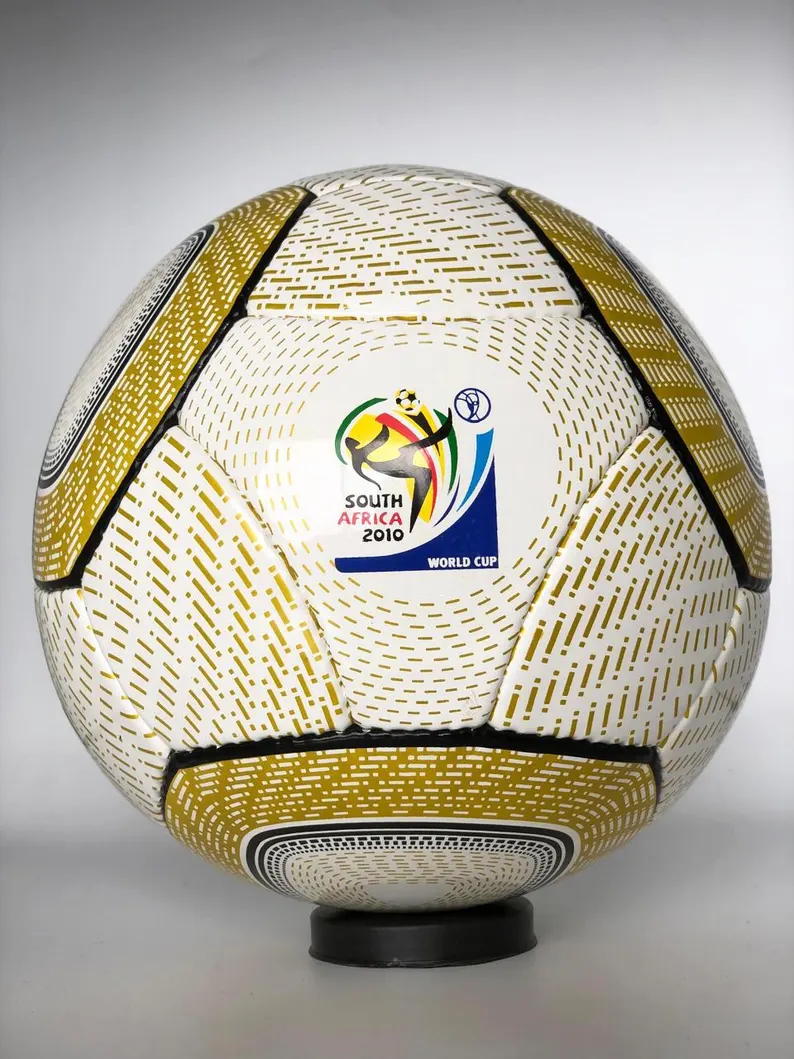 Handmade 2010 World Cup Soccer Ball Size 5, Premium South Africa Soccer Match Ball, Hand Made Football Gift for Soccer Fans, Collectibles