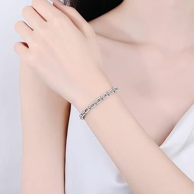 Exquisite 3/3.2/3.5 Carat 14k Gold Bracelet for Women, D-Color VVS1 Diamond Tennis Bracelets for Her- A Thoughtful Surprise for Her