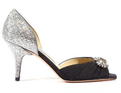 Jimmy Choo Women's Shoes Crepe De Chine Crystalized Peep-Toe Sandals (JCWCRY08)Jimmy Choo Women's Shoes Crepe De Chine Crystalized Peep-Toe Sandals (JCWCRY08) - Image 2