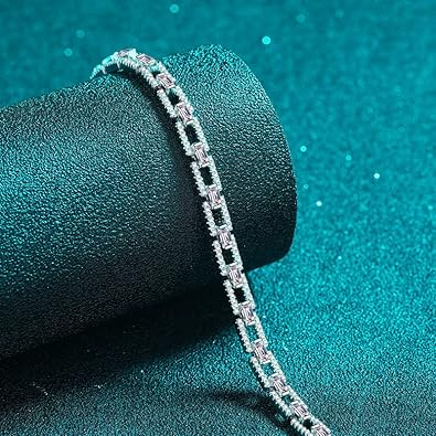Exquisite 3/3.2/3.5 Carat 14k Gold Bracelet for Women, D-Color VVS1 Diamond Tennis Bracelets for Her- A Thoughtful Surprise for Her - Image 3