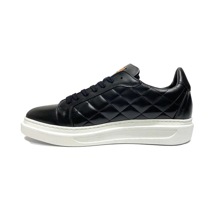 Mezlan A20456 Men's Shoes Quilted Calf-Skin Leather Casual Sneakers (MZ3545) - Image 2
