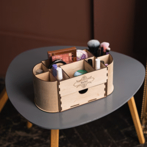 Custom makeup box, Wooden makeup organizer, Wooden makeup brush holder, Wooden makeup vanity, Makeup organizer box, Makeup storage organizer