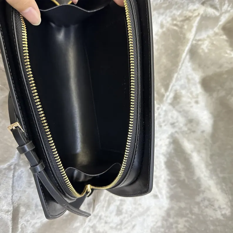 Leather Shoulder Bag, Minimalist Leather Underarm Bag, Luxury Leather Clutch Bag, Small Bag - Image 2