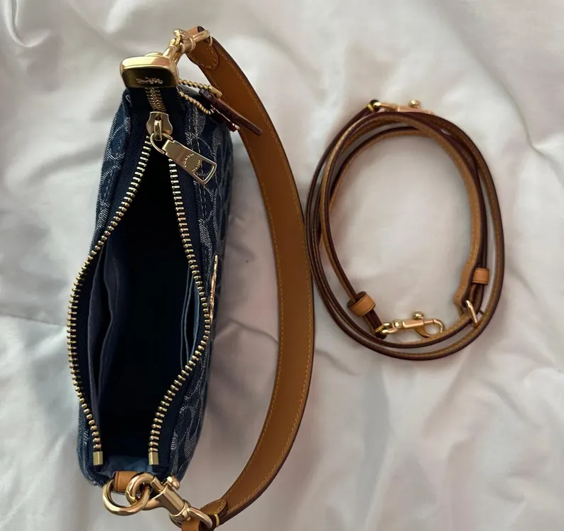 Coach denim Authentic Teri signature canvas purse - Image 4