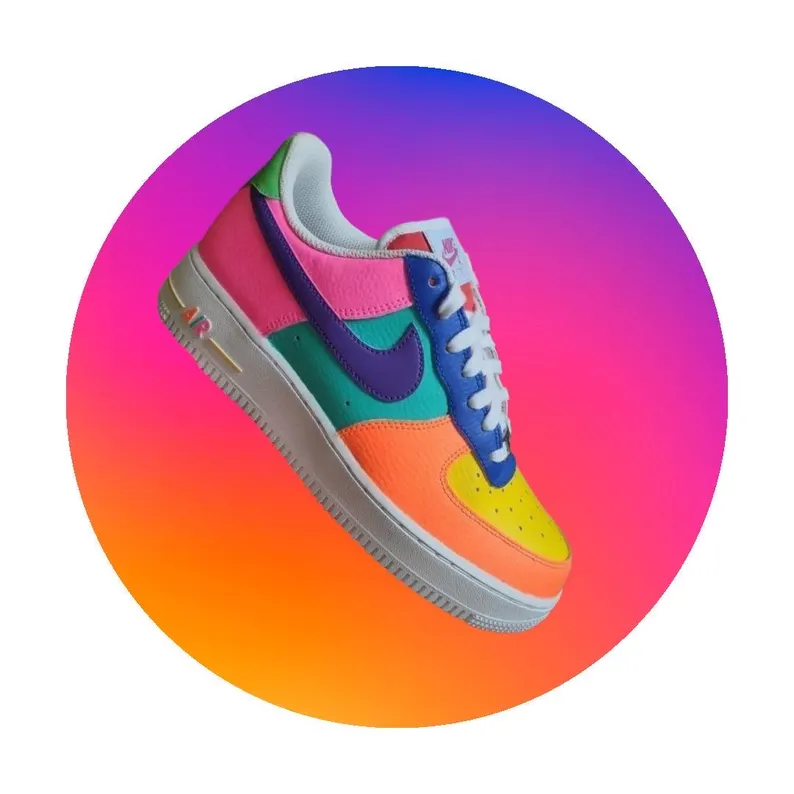 Custom Hand-Painted Nike Air Force 1 Low: Comic-Inspired Designs for Kids Adults 90s Multicolored Fun Kicks Summer Shoes