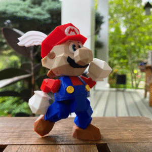 Woohoo! It's Mario from SM64-- now in posable figurine form!